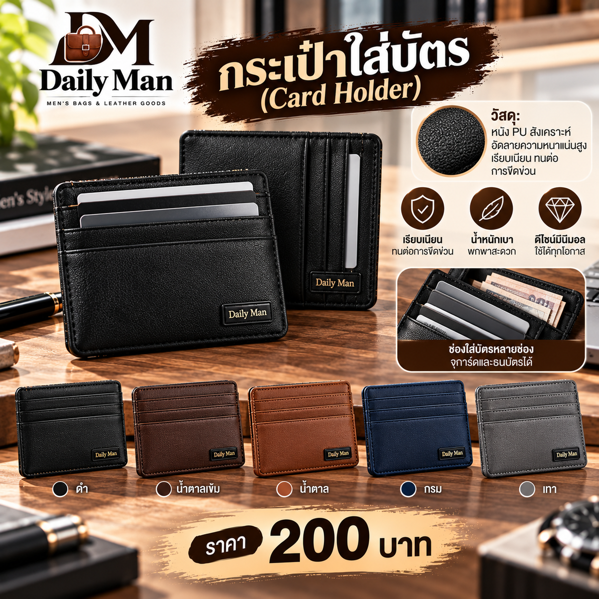 กระเป๋าใส่บัตร (Card Holder)